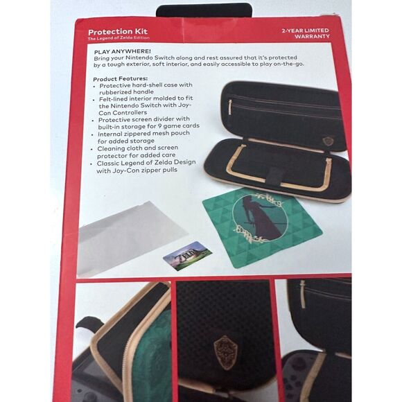 PowerA Nintendo Switch Protection Kit [ The Legend of Zelda Edition Green case - Picture 2 of 3